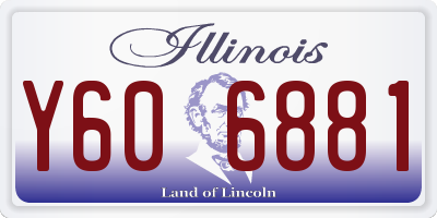 IL license plate Y606881