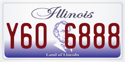 IL license plate Y606888