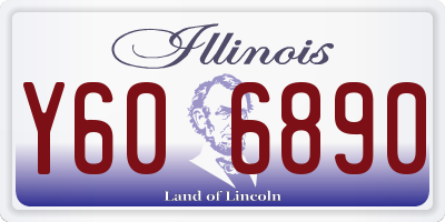 IL license plate Y606890
