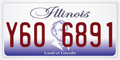IL license plate Y606891