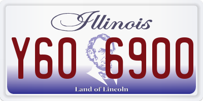 IL license plate Y606900
