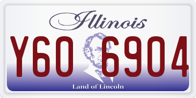 IL license plate Y606904