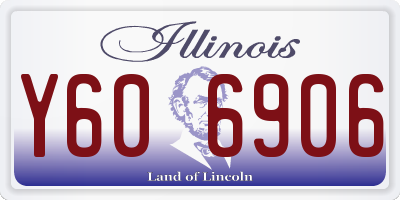 IL license plate Y606906