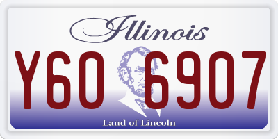 IL license plate Y606907