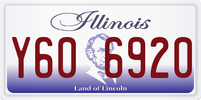 IL license plate Y606920