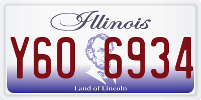 IL license plate Y606934