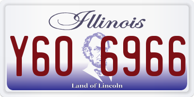 IL license plate Y606966