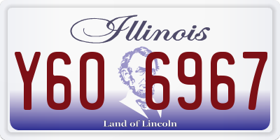 IL license plate Y606967
