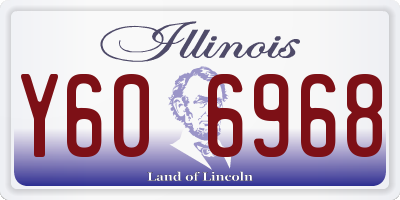 IL license plate Y606968