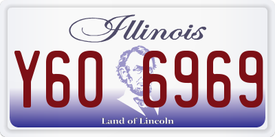 IL license plate Y606969