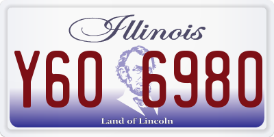 IL license plate Y606980