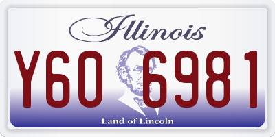 IL license plate Y606981