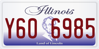 IL license plate Y606985
