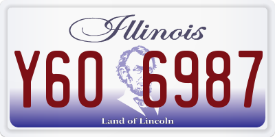 IL license plate Y606987