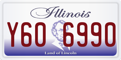 IL license plate Y606990