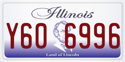 IL license plate Y606996
