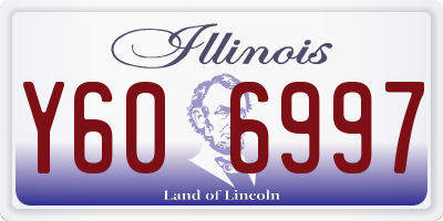 IL license plate Y606997
