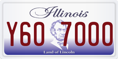 IL license plate Y607000