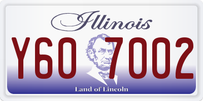IL license plate Y607002