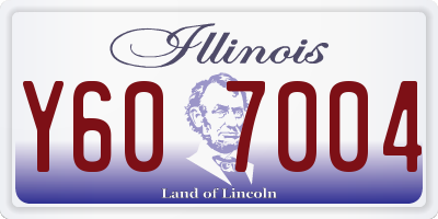 IL license plate Y607004