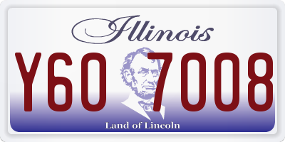 IL license plate Y607008