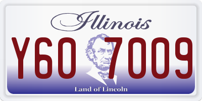 IL license plate Y607009