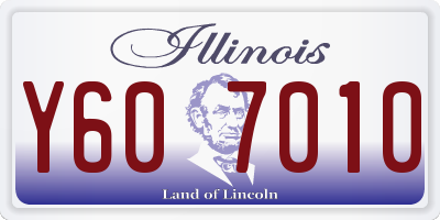 IL license plate Y607010