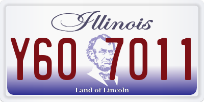 IL license plate Y607011