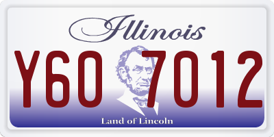 IL license plate Y607012