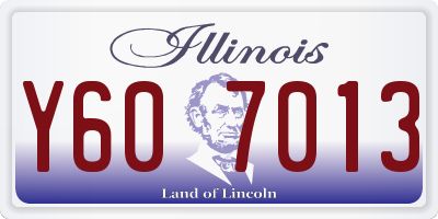 IL license plate Y607013