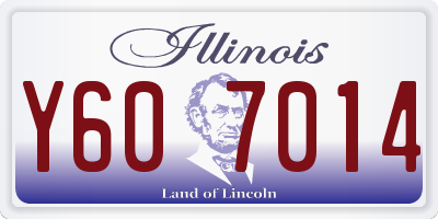 IL license plate Y607014