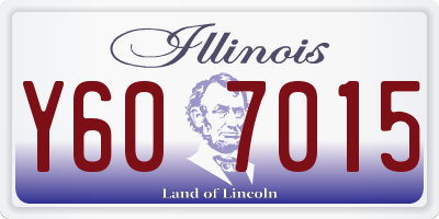 IL license plate Y607015
