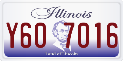 IL license plate Y607016
