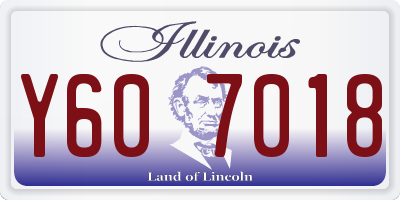 IL license plate Y607018