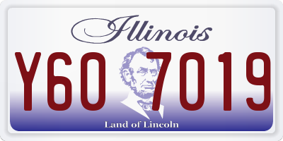 IL license plate Y607019