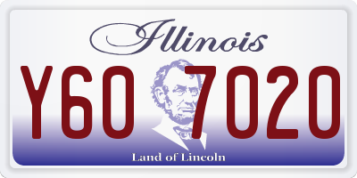 IL license plate Y607020