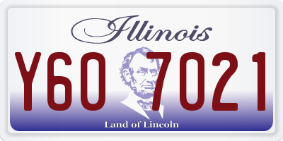 IL license plate Y607021