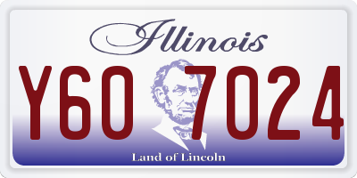 IL license plate Y607024