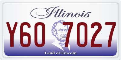 IL license plate Y607027