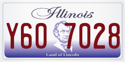 IL license plate Y607028