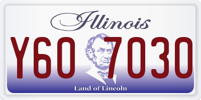 IL license plate Y607030