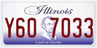 IL license plate Y607033