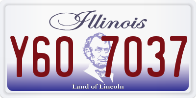 IL license plate Y607037