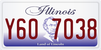 IL license plate Y607038