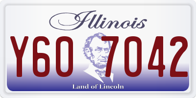IL license plate Y607042