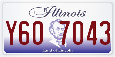 IL license plate Y607043
