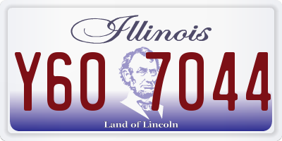IL license plate Y607044