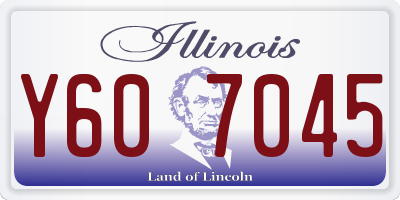 IL license plate Y607045
