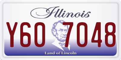 IL license plate Y607048