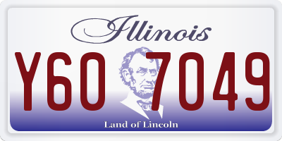 IL license plate Y607049